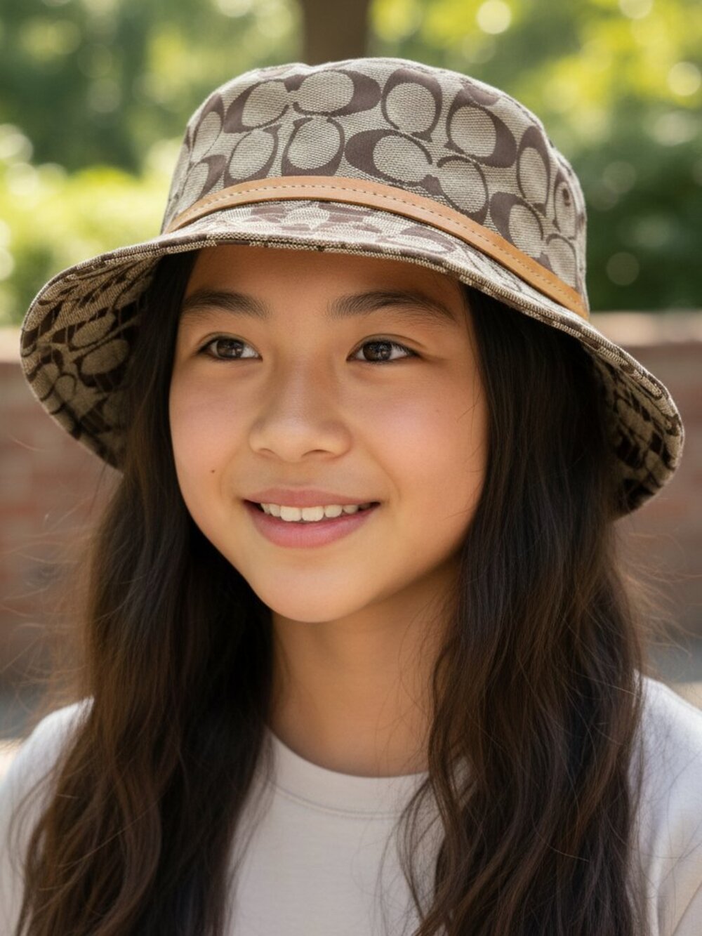 COACH Signature C Monogram Bucket Hat, Size P/S (Petite/Small)